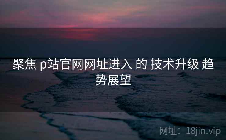 聚焦 p站官网网址进入 的 技术升级 趋势展望