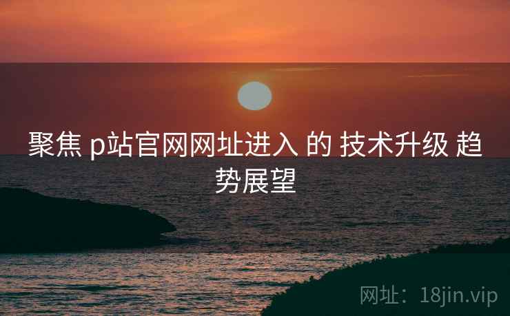 聚焦 p站官网网址进入 的 技术升级 趋势展望