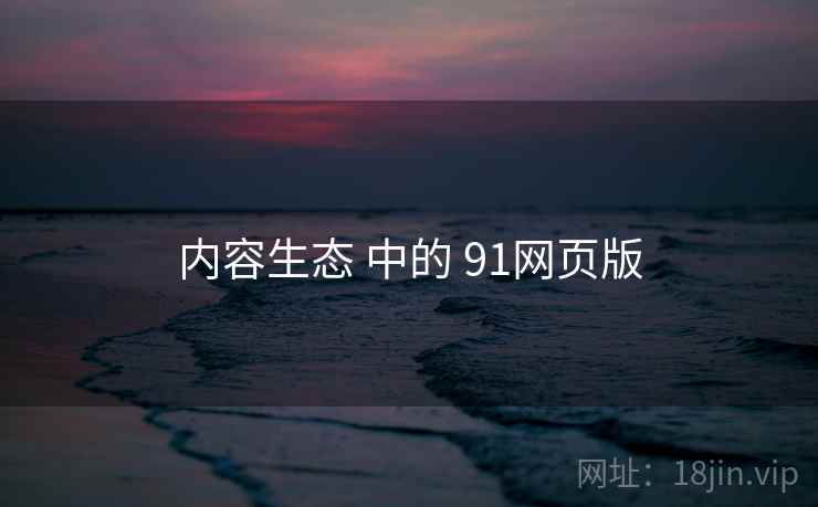 内容生态 中的 91网页版