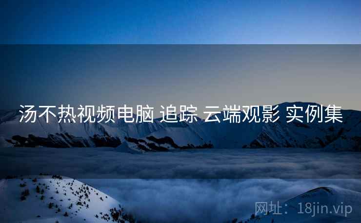 汤不热视频电脑 追踪 云端观影 实例集